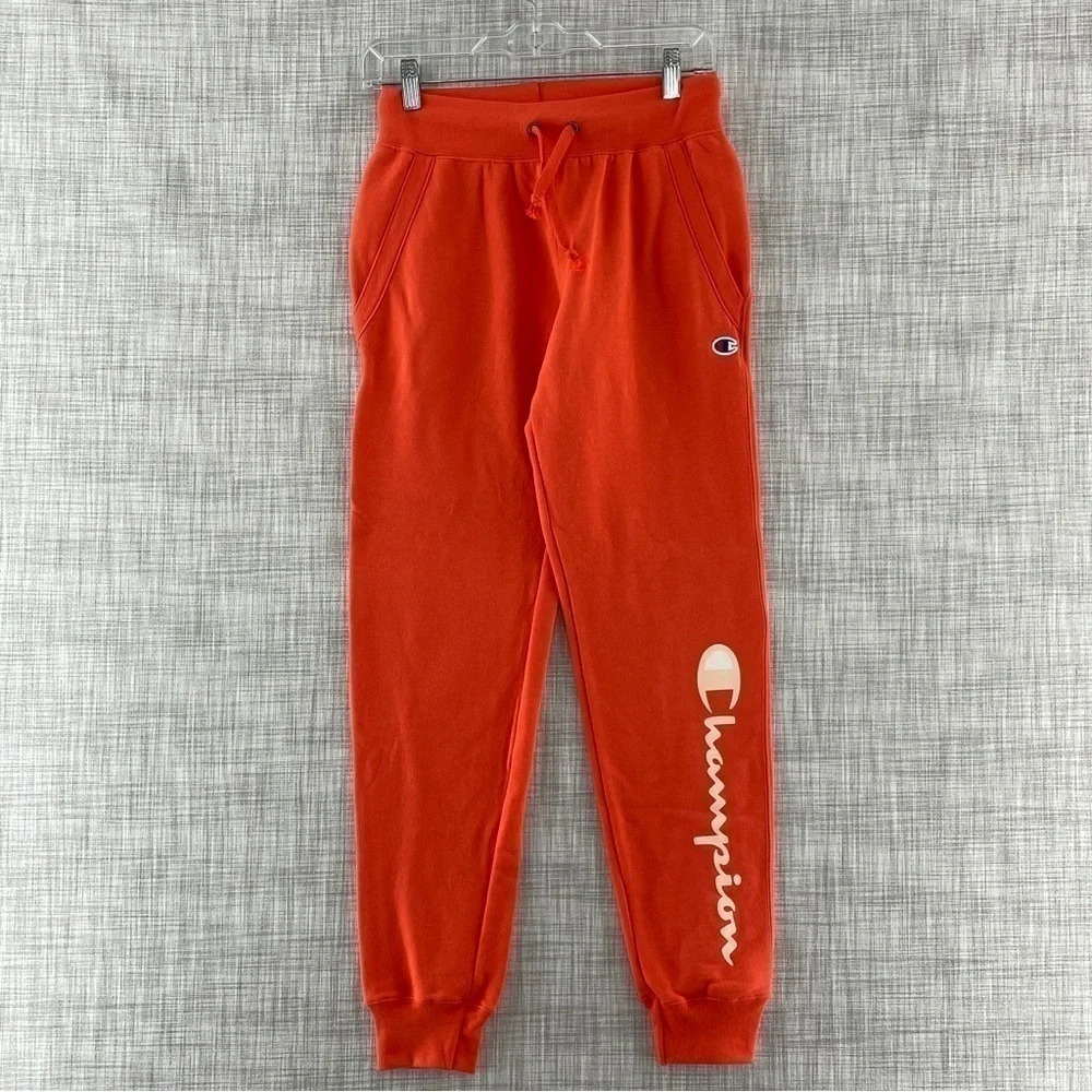 Champion XS Hot Orange Joggers spell out 1313